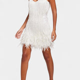 Mirjana Feather Mini Dress