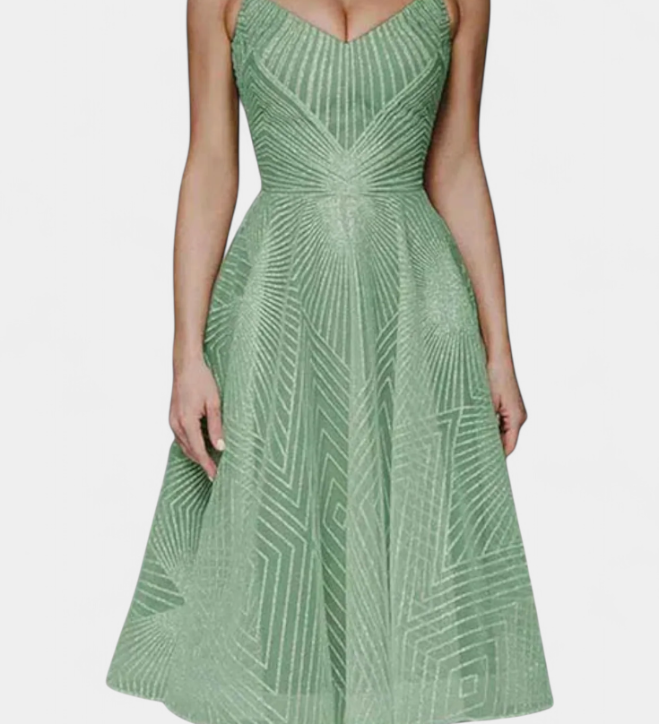 Dragana Embroidered Long Dress