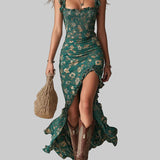 Mika – Boho Retro Maxi Φόρεμα