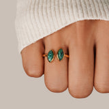 Luxe Green Stone Ring