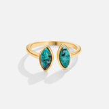 Luxe Green Stone Ring