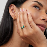 Luxe Green Stone Ring