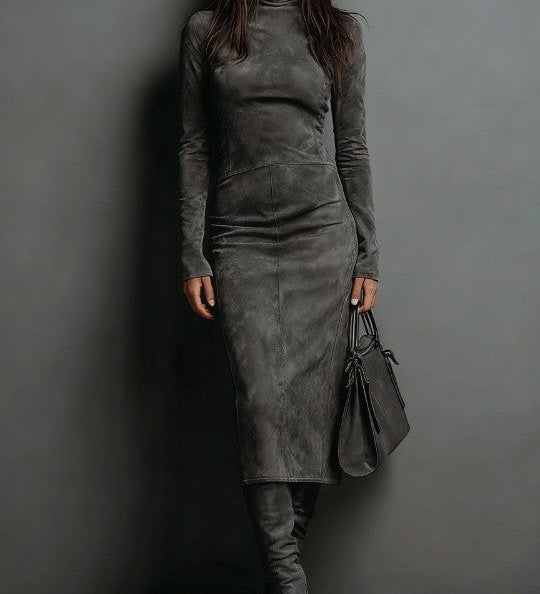 Lorena™ | Long brown dress
