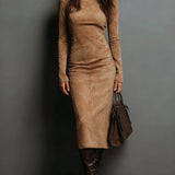 Lorna Long Brown Dress