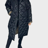 Marie - Elegant leopard print coat