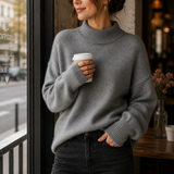 Juniper | Γυναικείο oversized πουλόβερ με ψηλό γιακά