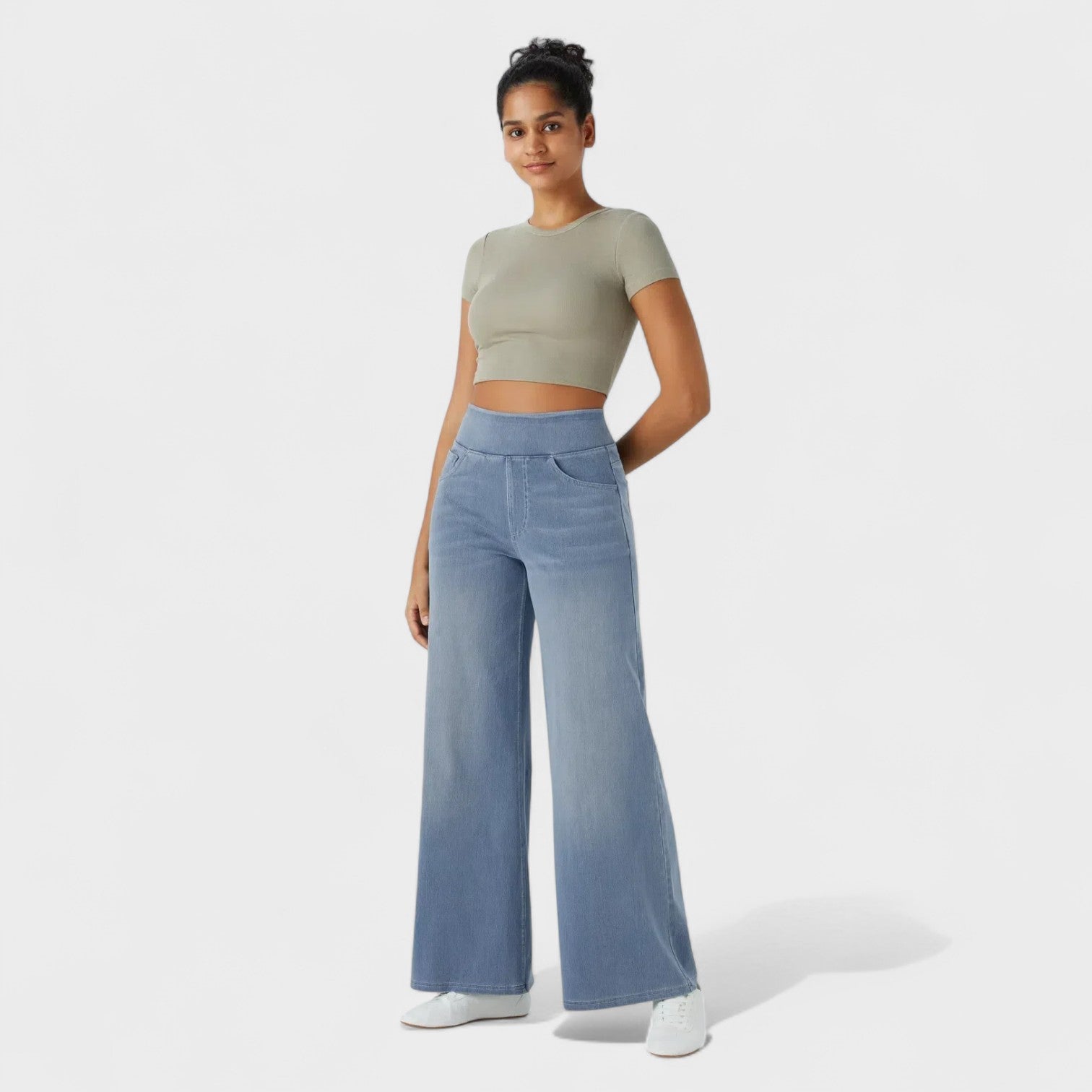 Clara - Wide-leg jeans