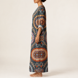 Sara™ | Geometric Midi Dress