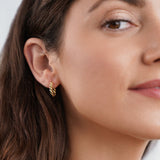 Luna gold wavy earrings