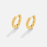 Luna gold wavy earrings