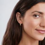 Luna gold wavy earrings