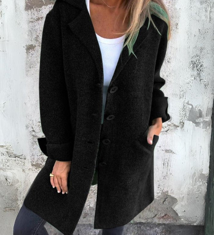 Tessa - Elegant button-up coat