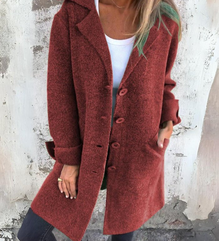 Tessa - Elegant button-up coat