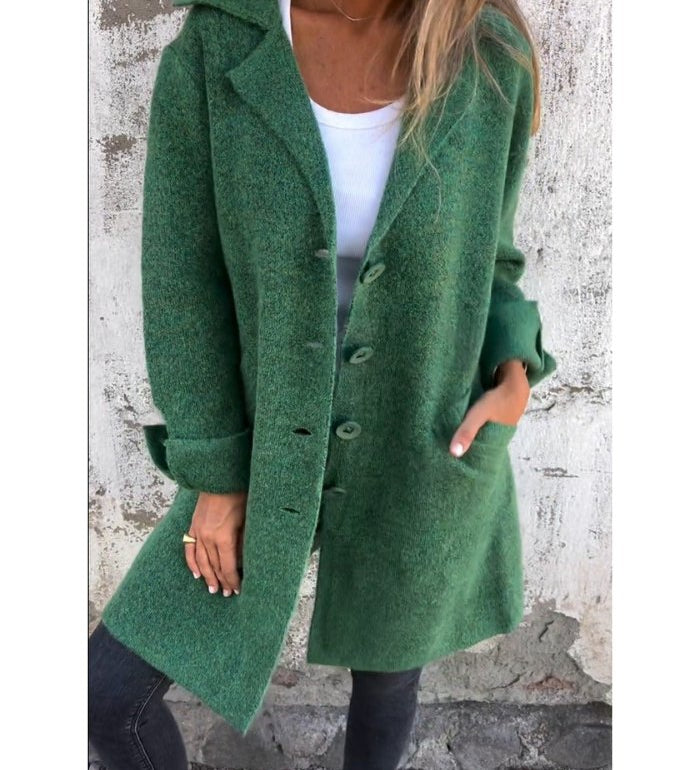Tessa - Elegant button-up coat