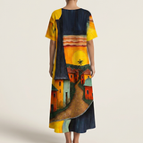 Marina Lightweight Shimmer Dress