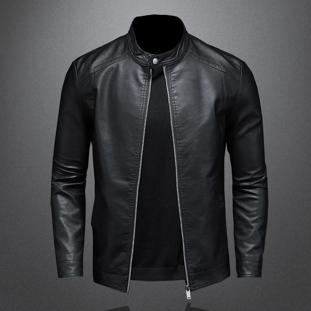 Stuart | Classic Leather-Effect Jacket