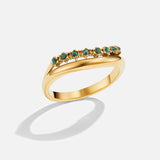 Mary - Emerald Green Multilayer Ring