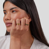 Mary - Emerald Green Multilayer Ring