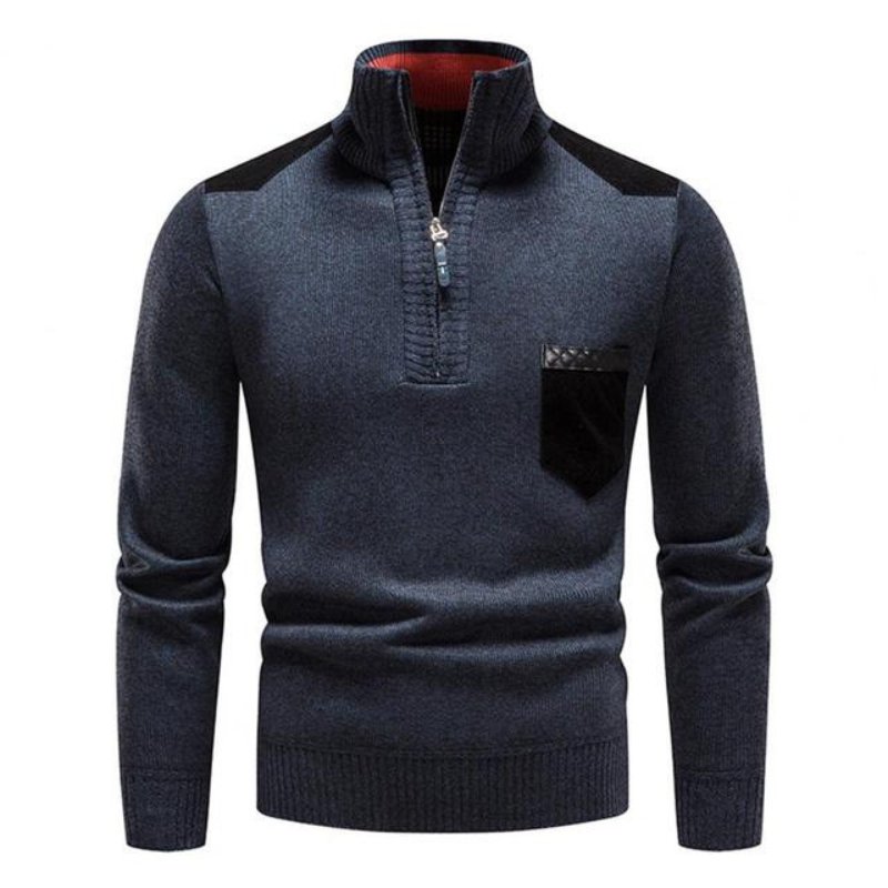 William | Traditional Zip-Neck Jumper