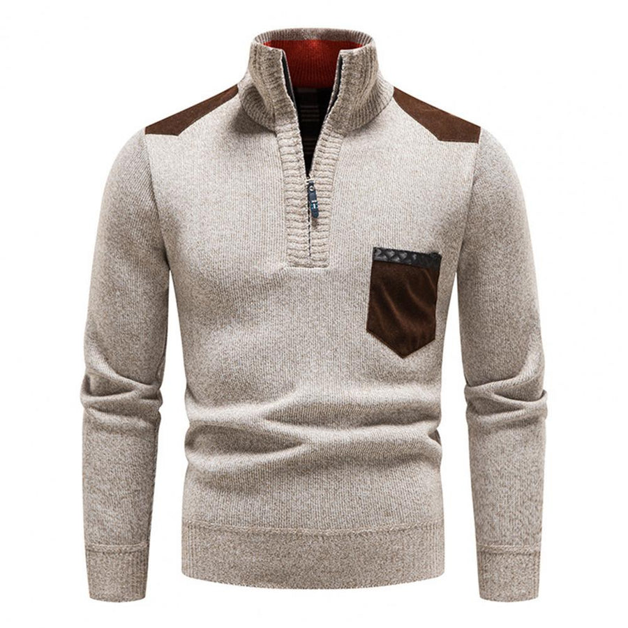 William | Traditional Zip-Neck Jumper