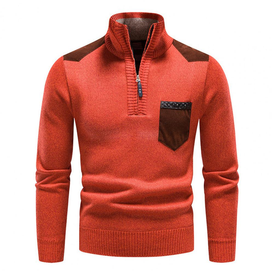 William | Traditional Zip-Neck Jumper