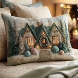 Crystal Morning Quilted Cushion Cover