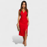 Ozana - Midi slit dress