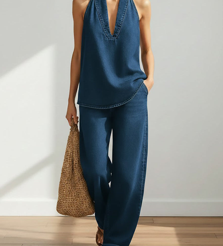 Clara Two-Piece Denim Set