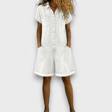 Rita Vintage Denim-Look Playsuit