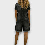 Rita Vintage Denim-Look Playsuit