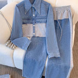 Holbrook Cropped Jacket & Wide-Leg Trouser Set