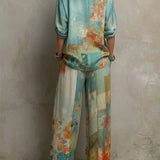 Vesna - Floral Wide-Leg Set