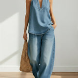 Two-piece denim set | Joy