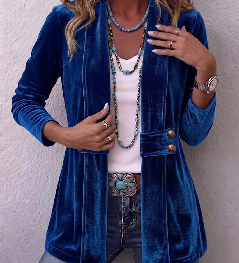 Snježana™ | Jacket with decorative buttons on the collar