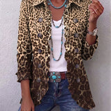 Navara Leopard Ruffle Jacket