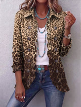 Navara Leopard Ruffle Jacket