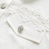 Sunnelace White Lace Panel Jacket
