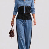 Holbrook Cropped Jacket & Wide-Leg Trouser Set