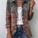 Bristow Vintage Gradient Ruffle Jacket