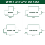 Snowy Friends | Quilted Sofa Cover