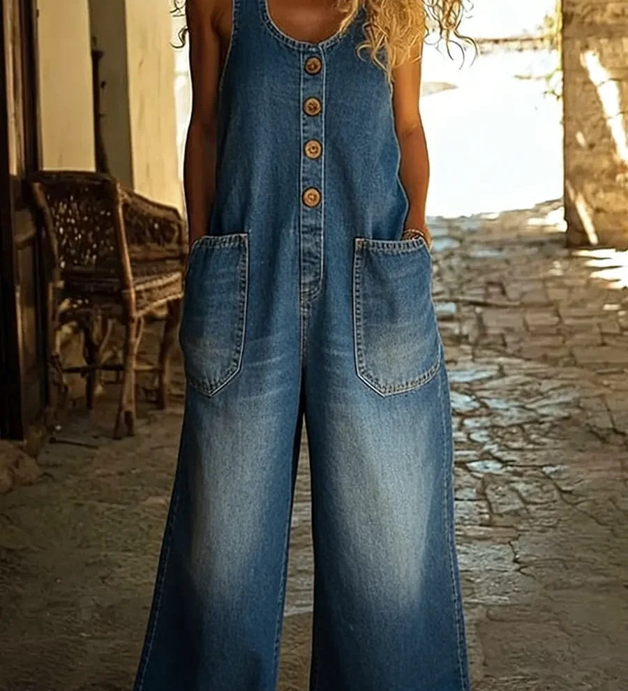 Retro denim overalls | Stavroula