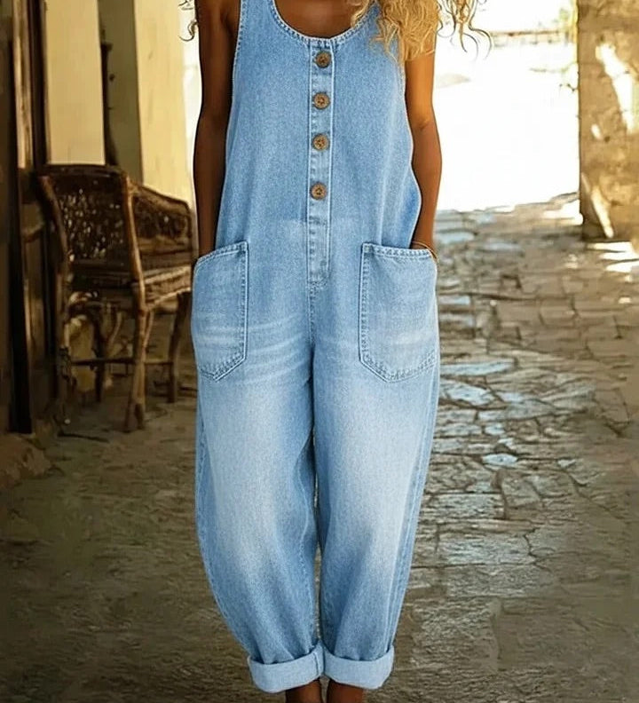 Retro denim overalls | Stavroula