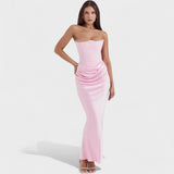 Lubomira Satin Corset Dress