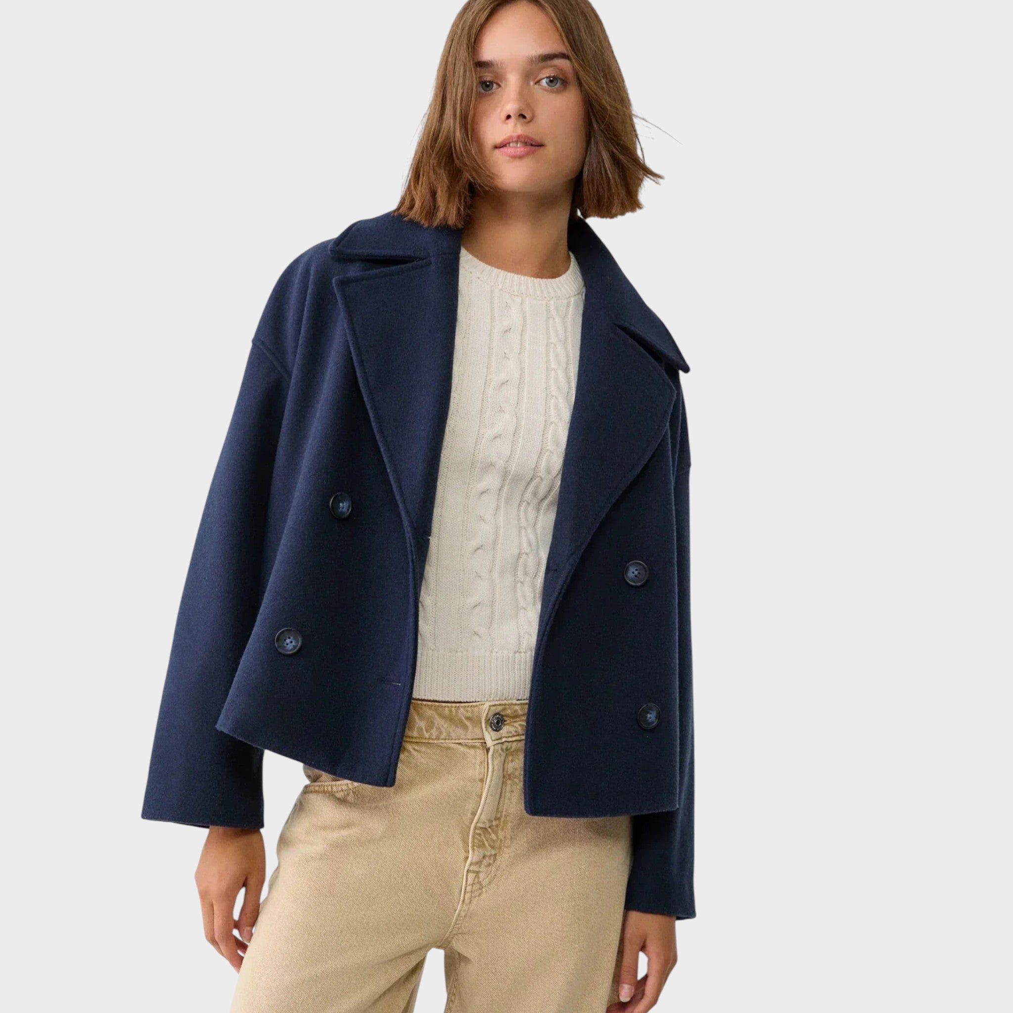 Blanche Short Double-Breasted Jacket