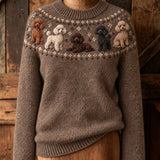 Iva™ | Dog-pattern sweater