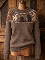 Iva™ | Dog-pattern sweater