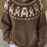 Zora Dog Print Sweatshirt