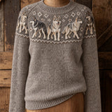 Gabrijela™ | Wolf-print sweater