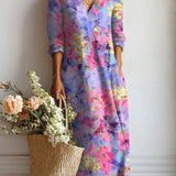 Sylvia Boho Print Maxi Dress