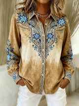 Carol | Western Floral Print Shirt